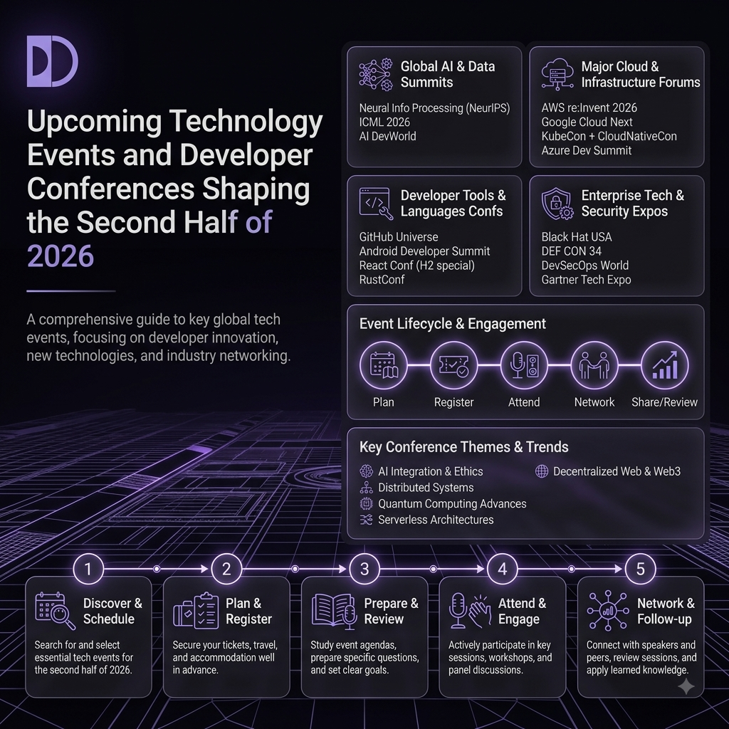 Upcoming Technology Events and Developer Conferences Shaping the Second Half of 2026